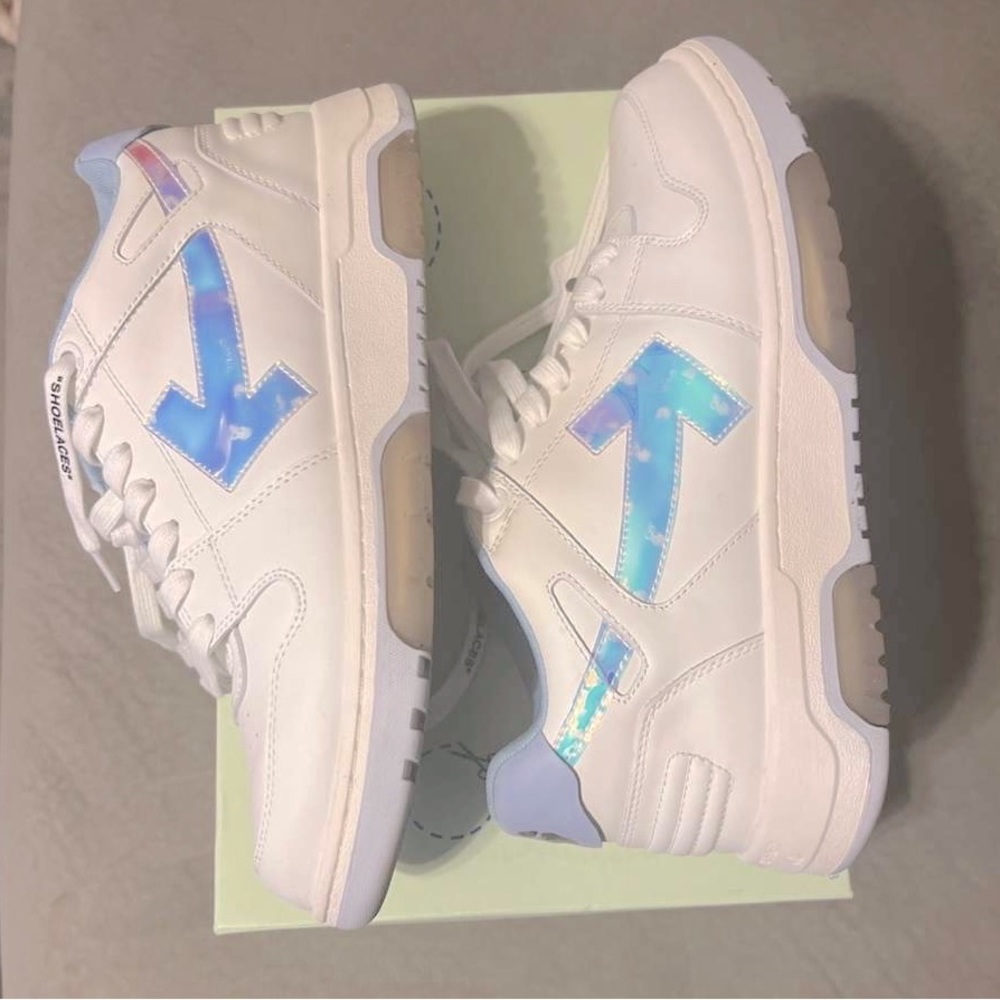 Off white blue and white men sneaker ,size 43